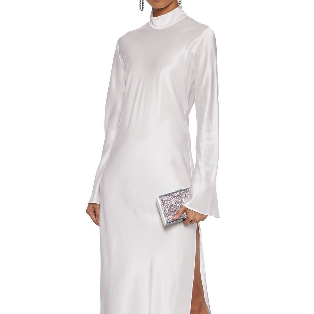 Michael Lo Sordo Gio Silk Satin Maxi Dress